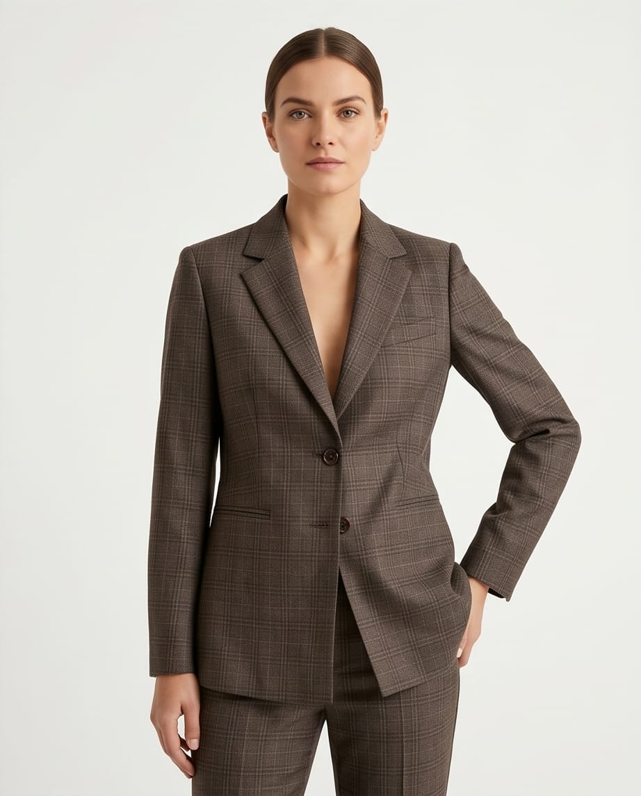 Luxe Tailored Women's Suits: The Executive Edit Glen Check