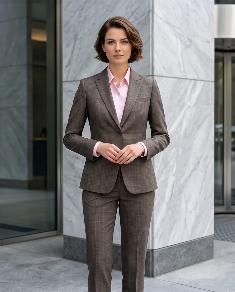Luxe Tailored Women's Suits: The Executive Edit Glen Check