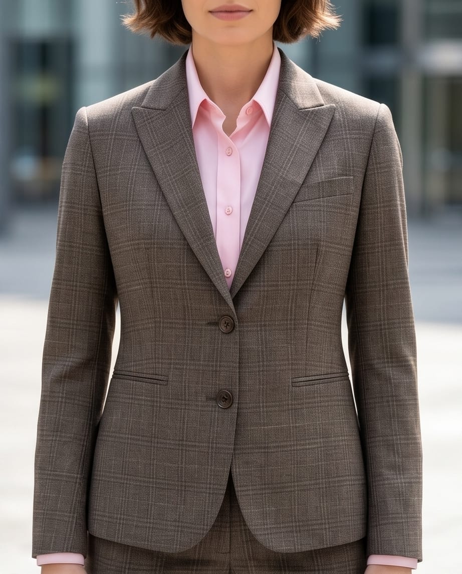 Luxe Tailored Women's Suits: The Executive Edit Glen Check