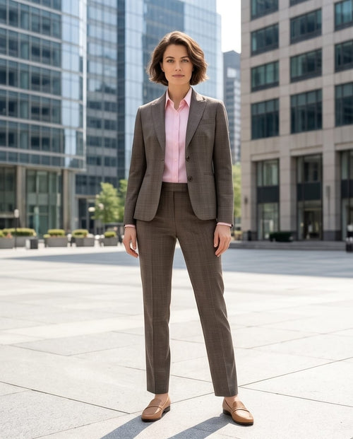 Luxe Tailored Women's Suits: The Executive Edit Glen Check