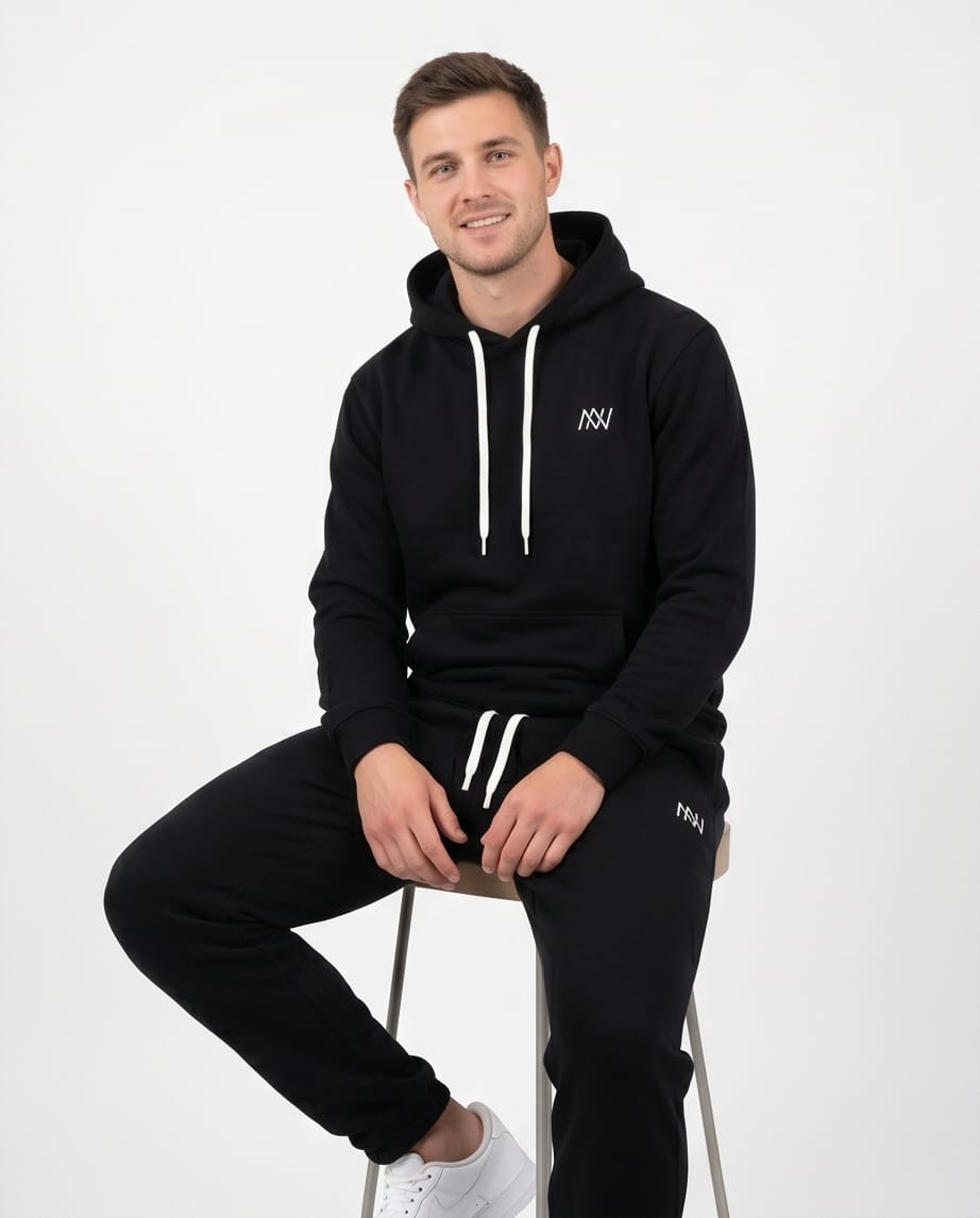 NN Prime Colour-Block Tracksuit — Black (Unisex)