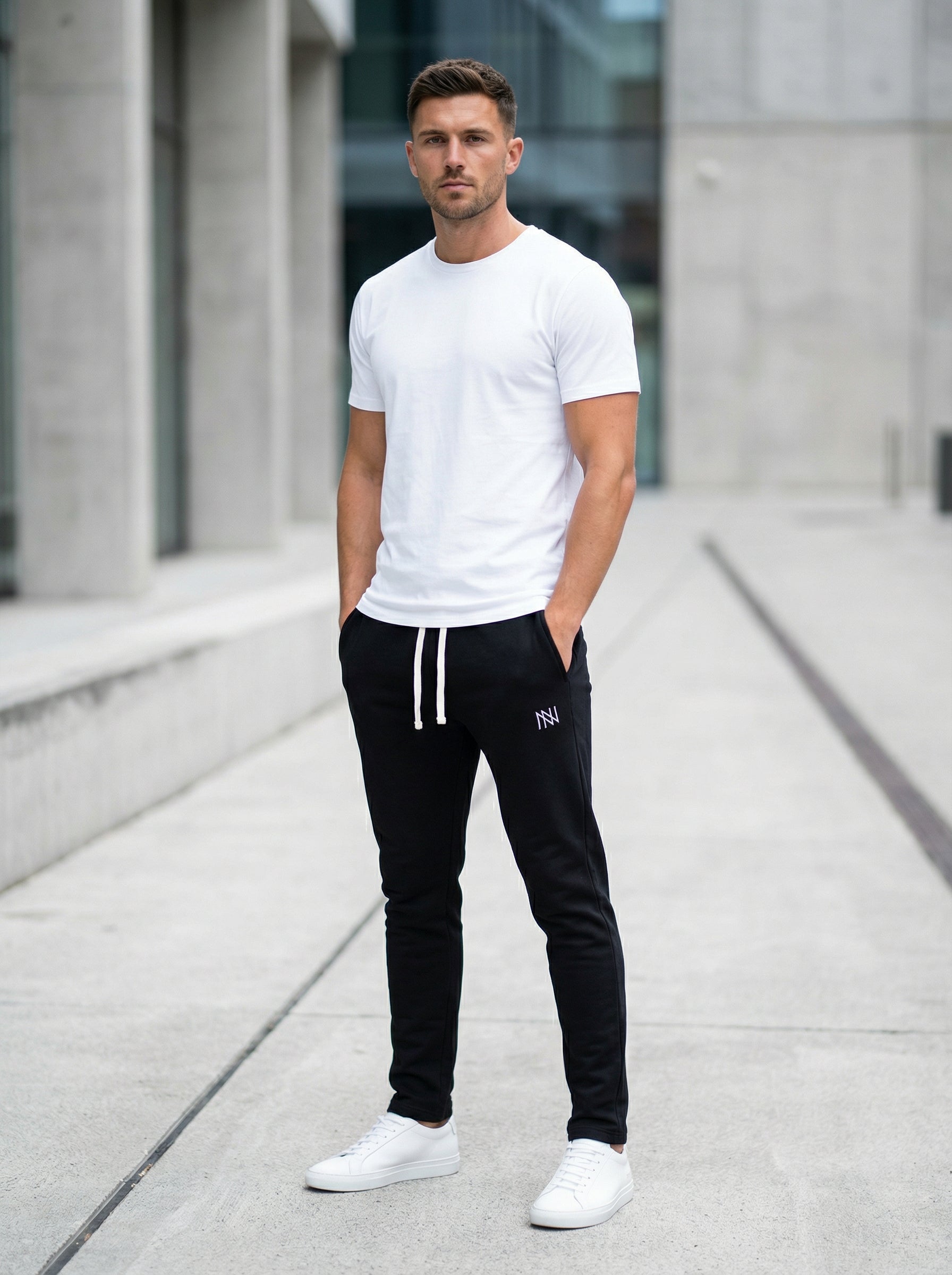 NN Prime Joggers — Black — Outdoor Shot