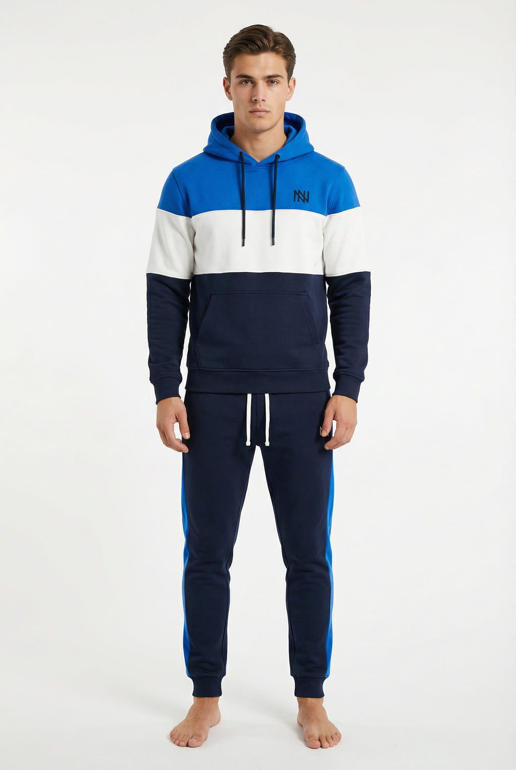 NN Prime Colour-Block Tracksuit — Blue/White/Navy (Men's)
