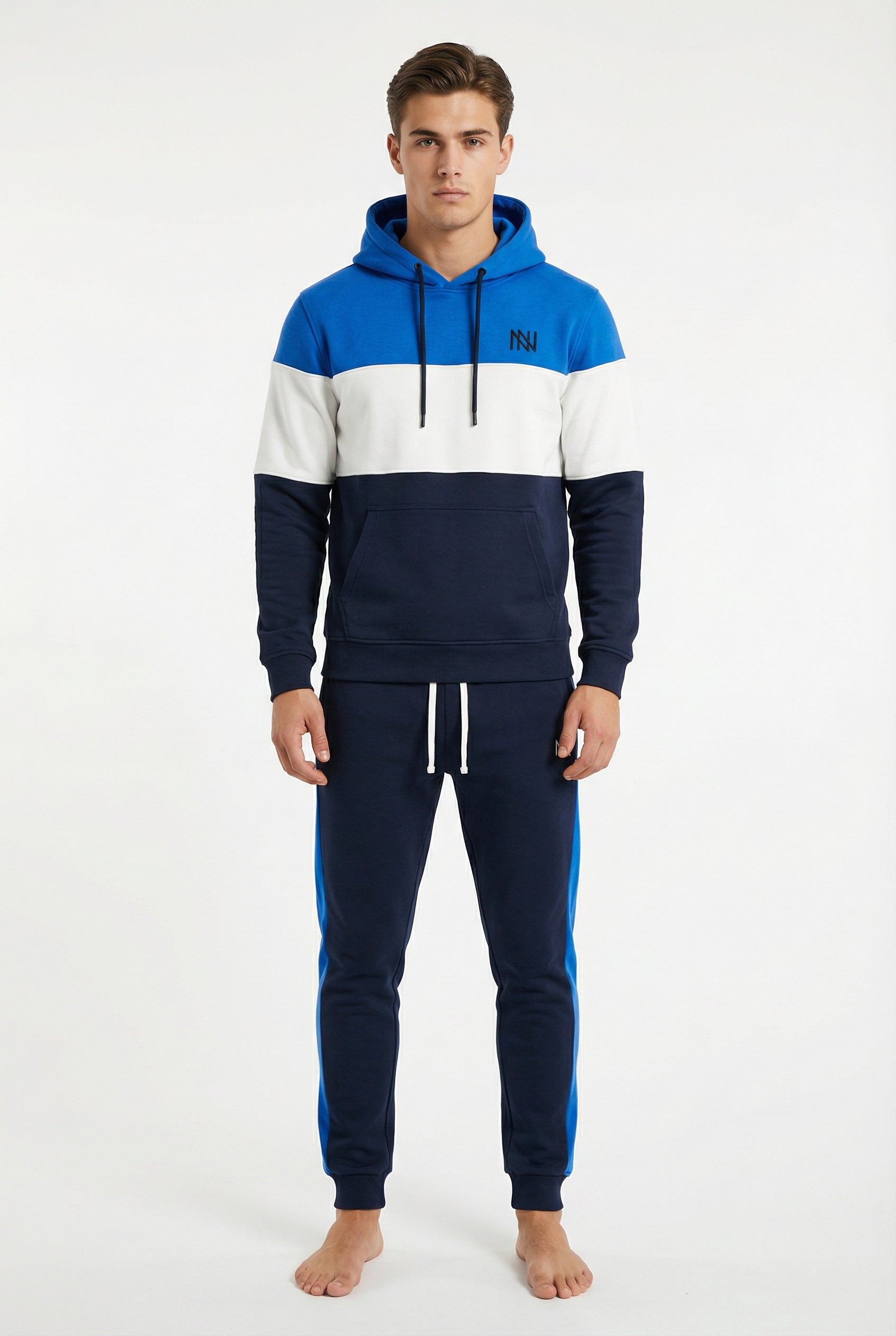 NN Prime Colour-Block Tracksuit — Blue/White/Navy (Men's)