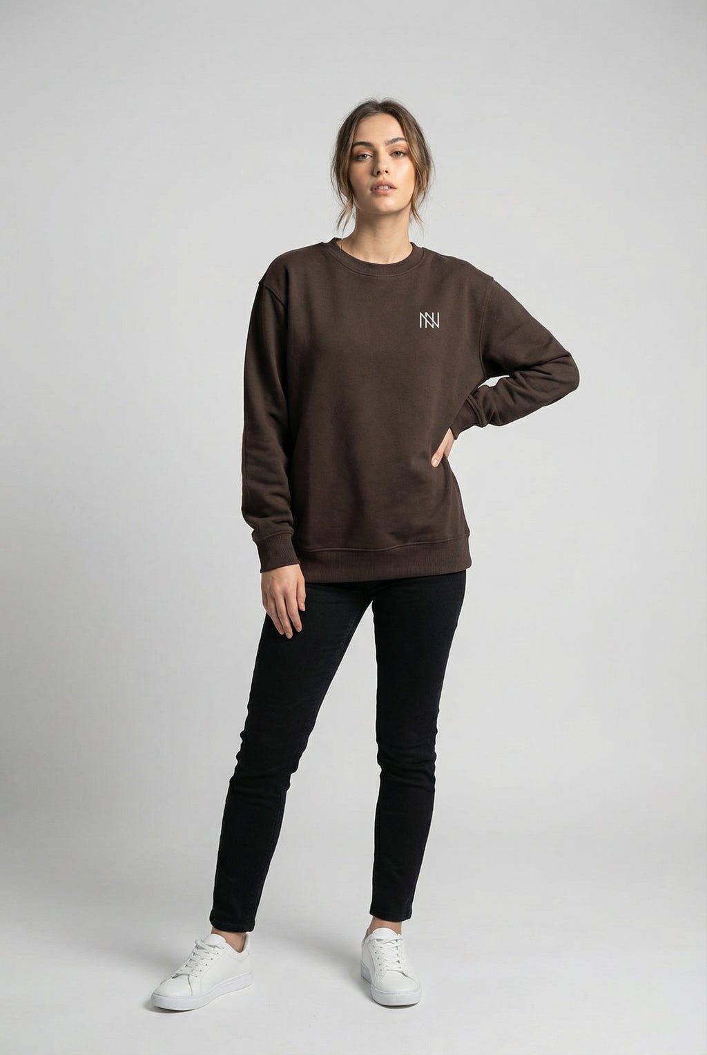 NN Prime Crewneck Sweatshirt — Brown (Women's)
