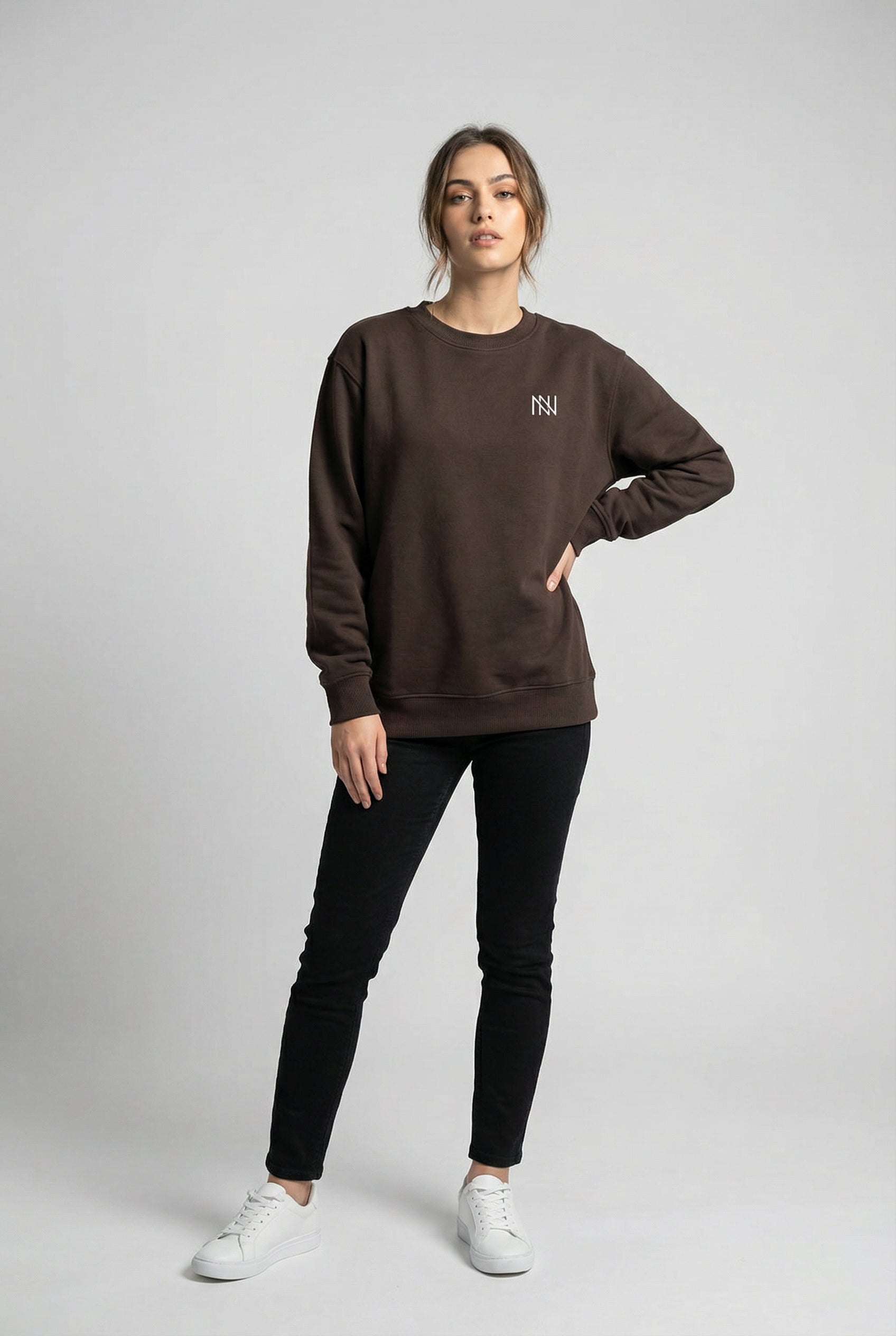 NN Prime Crewneck Sweatshirt — Brown (Women's)