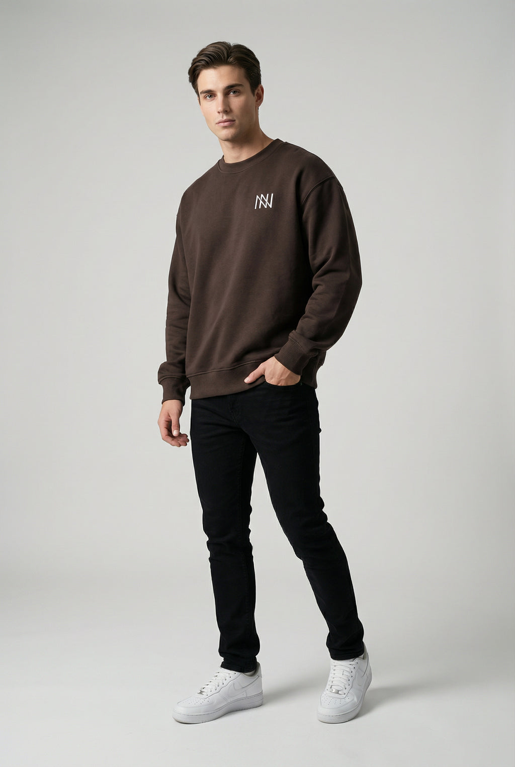 NN Prime Crewneck Sweatshirt — Brown (Men's)