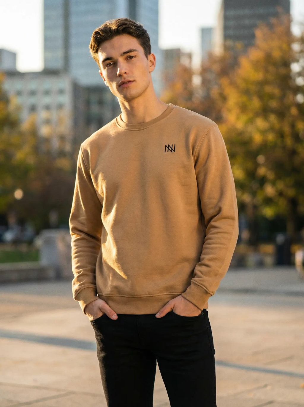 NN Prime Crewneck Sweatshirt — Stone