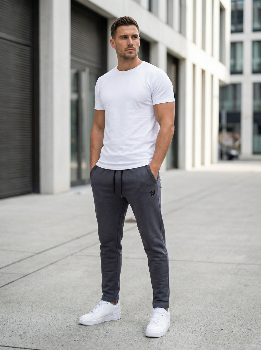 NN Prime Joggers — Dark Grey — Outdoor Shot