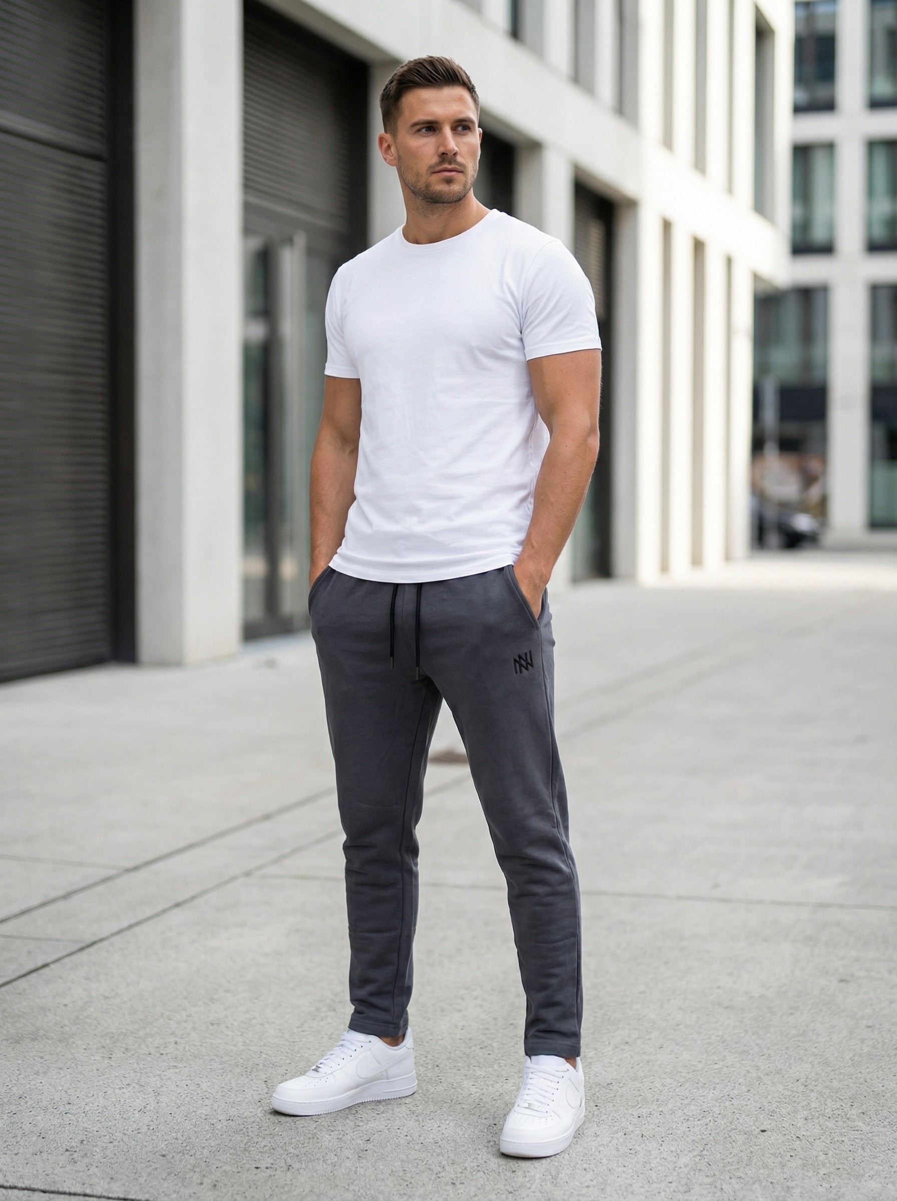 NN Prime Joggers — Dark Grey — Outdoor Shot