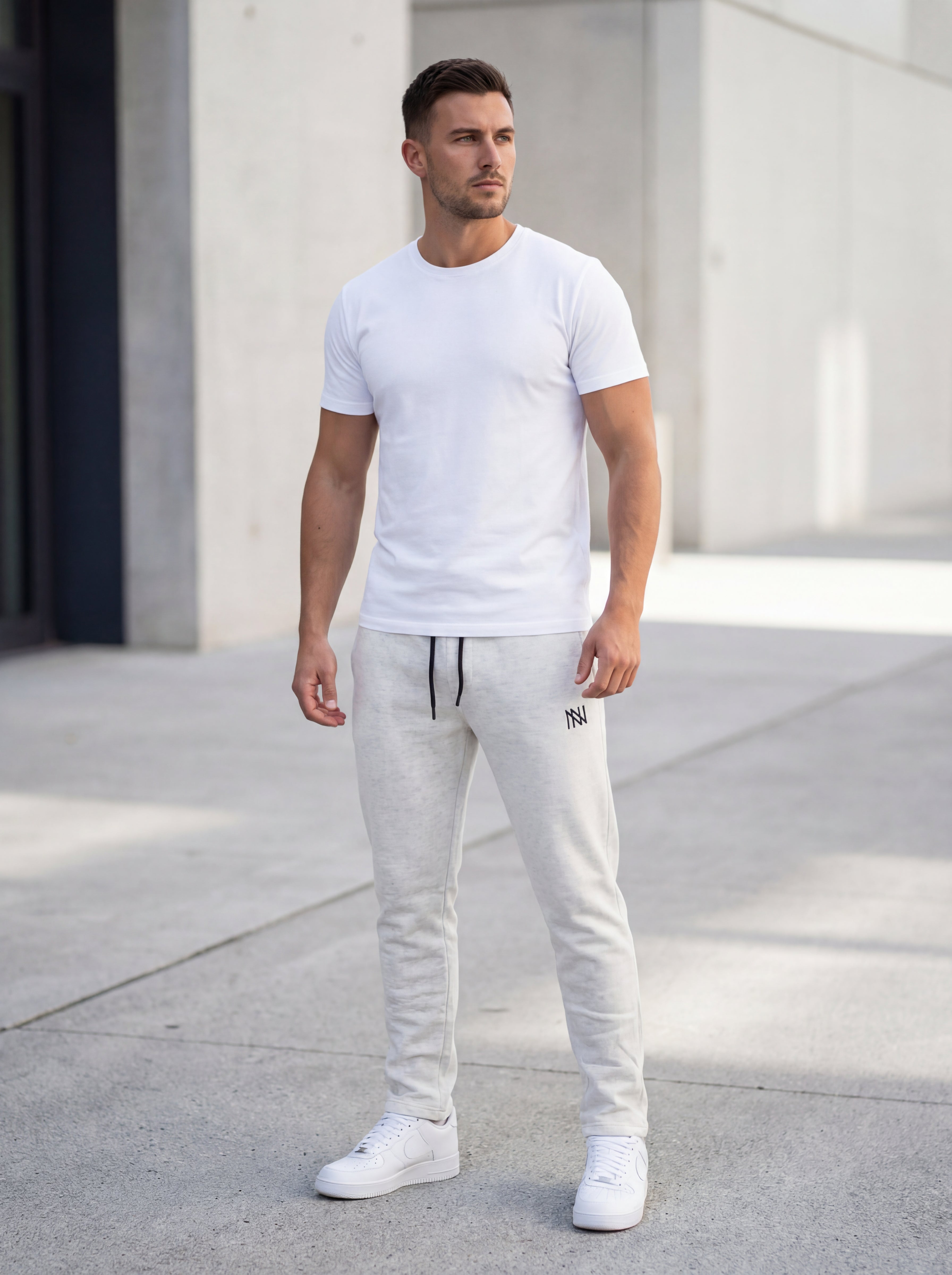 NN Prime Joggers — Light Grey — Outdoor Shot