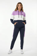 NN Prime Colour-Block Tracksuit — Purple/White/Navy (Women's)